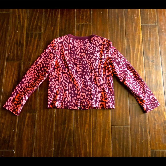 ❤️ Ladies Gap Fuchsia Pink and Light Fuschia Leopard Blazer. Medium. - Picture 3 of 6